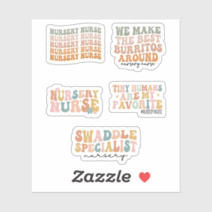 Adesivo Enfermeira, Enfermeira recém-nascida, Enfermeira E