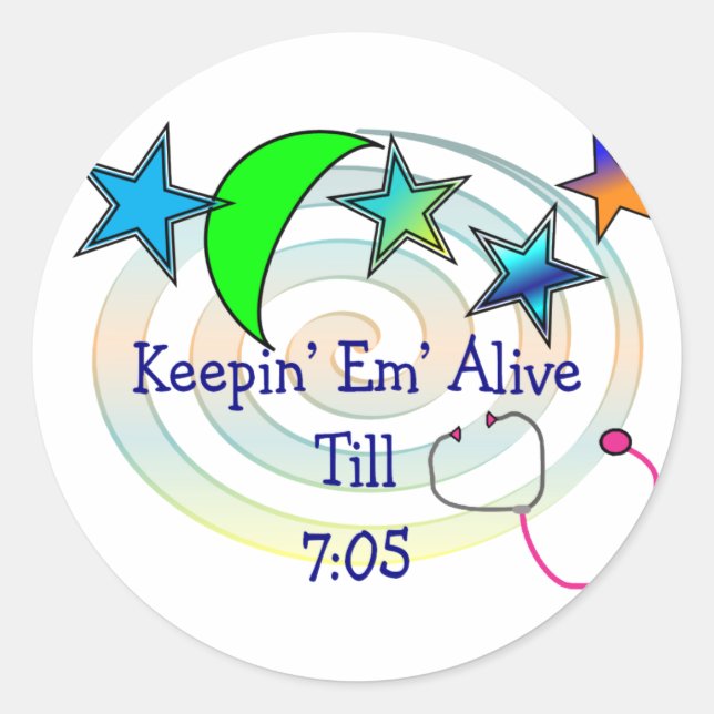 Adesivo Enfermeira Enfermeira T-Shirts e presentes (Frente)