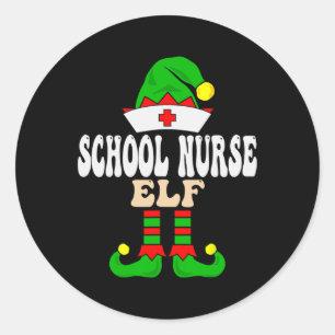 Adesivo Enfermeira Escola Elf Xmas Correspondendo ao Crist