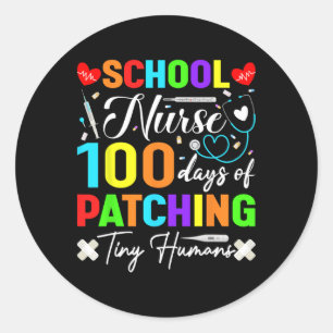 Adesivo Enfermeira Escolar 100 Dias De Patching De Humanos