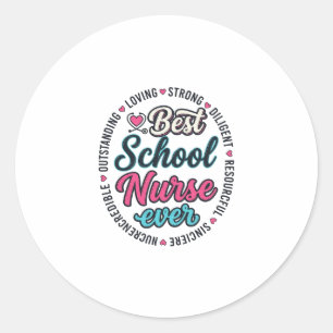Adesivo Enfermeira Escolar Sempre Camisa de Desenho de Xil