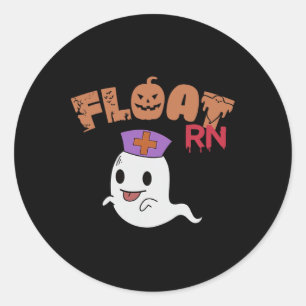 Adesivo Enfermeira flutuante Ghost Boo Crew Halloween Enfe