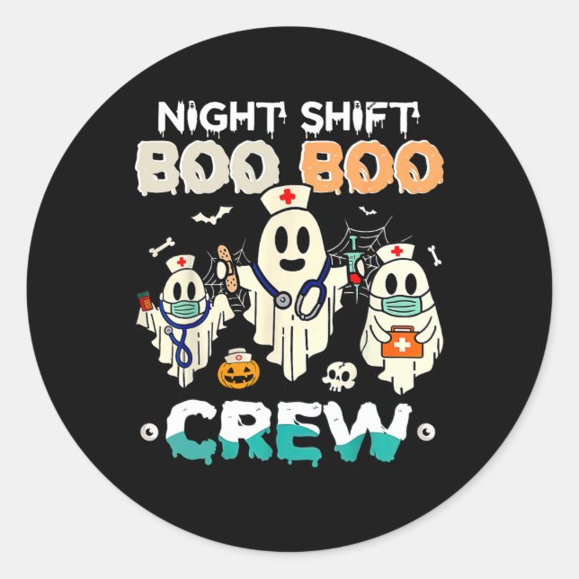 Adesivo enfermeira Ghost Halloween Nur (Frente)