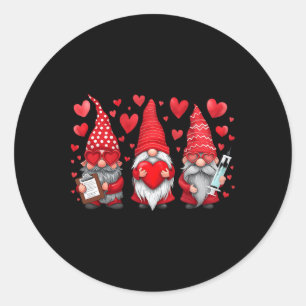 Adesivo Enfermeira Gnome Scrub Dia dos Namorados Rn Uti Er