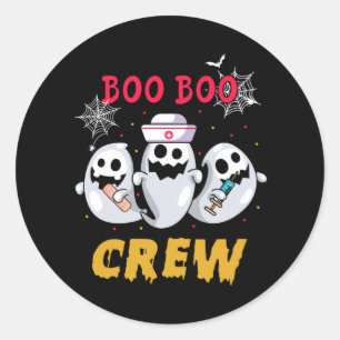 Adesivo Enfermeira Halloween Boo Boo Crew