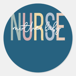 Adesivo Enfermeira-mãe Boho Postpartum Enfermeira