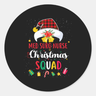 Adesivo Enfermeira Med Surg Esquadra de Natal do Papai Noe