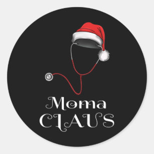 Adesivo Enfermeira Natal Moma Claus Correspondendo Papais 