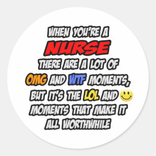 Adesivo Enfermeira... OMG WTF LOL