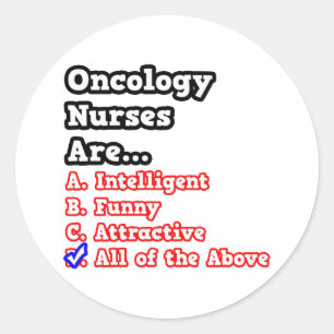 Adesivo Enfermeira Oncologia Quiz...Piada