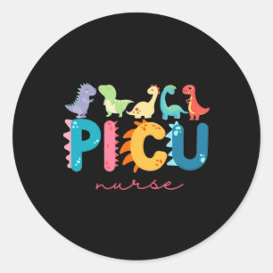 Adesivo Enfermeira Pediátrica Picu Dinossauros Equipe Picu