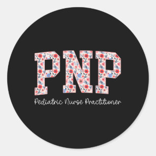 Adesivo Enfermeira Pediátrica Pnp Floral Enfermeira Pediát