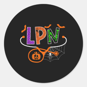 Adesivo Enfermeira Prática Licenciada Do Lpn Halloween Pum