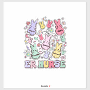Adesivo Enfermeira Praticante do Departamento de Emergênci