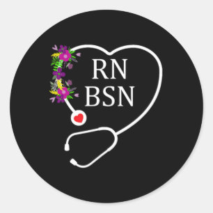 Adesivo Enfermeira Registrada Rn Bsn Enfermagem Estetoscóp