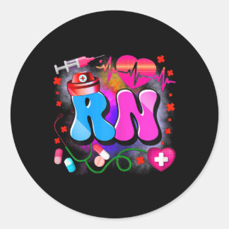 Adesivo Enfermeira Registrada Rn - Tie Dye Nurse Fund