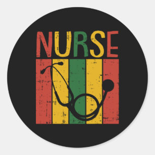 Adesivo Enfermeira Stethoscope Junteten Melanin Orgulho Af