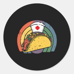Adesivo Enfermeira Taco Stethoscope Cinco De Mayo Enfermei