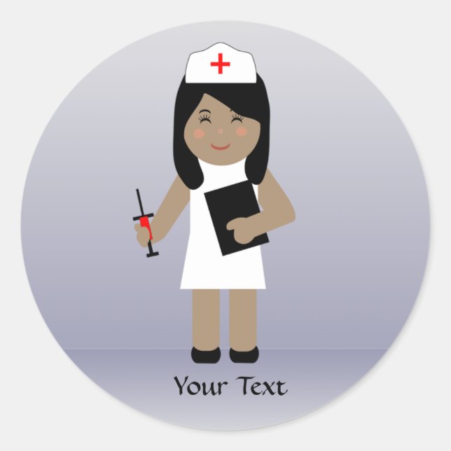 Adesivo Enfermeiro 1 Personalizado Vinheta (Frente)