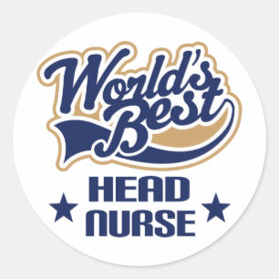 Adesivo Enfermeiro Chefe Presente