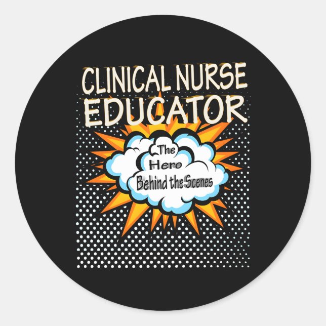 Adesivo Enfermeiro Clínico Educador Herói Emprego (Frente)