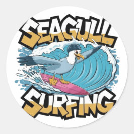 Adesivo Enfermeiro de inverno, Surfe de Seagull, Seagull