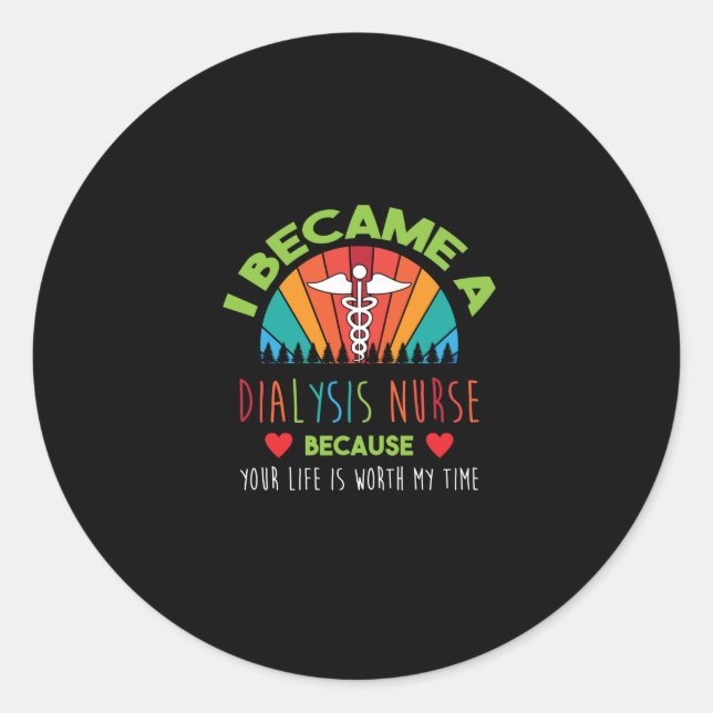 Adesivo Enfermeiro de Nefrologia Enfermeiro de Cota Diális (Frente)