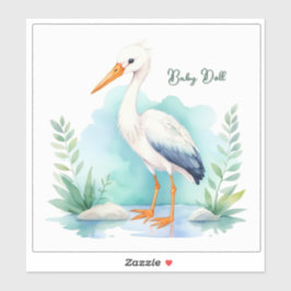 Adesivo Enfermeiro de Stork personalizável set Baby Doll