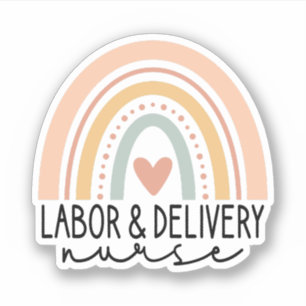 Adesivo Enfermeiro de Trabalho e Entrega Rainbow, L and D