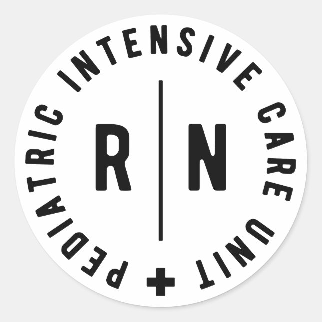 Adesivo Enfermeiro de Unidade de Cuidados Intensivos em Pe (Frente)