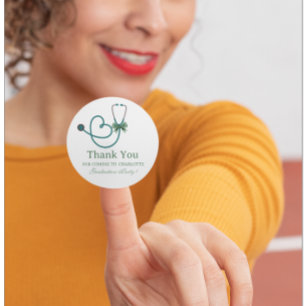 Adesivo Enfermeiro Doutor Festa de formatura Obrigado