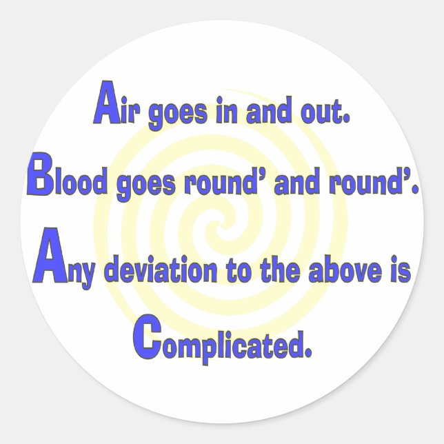 Adesivo Enfermeiro Enfermeiro Engraçado ou Presentes de Te (Frente)