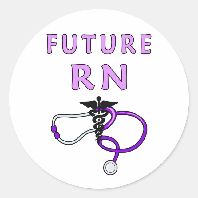 Adesivo Enfermeiro Futuro RN Médico (Frente)