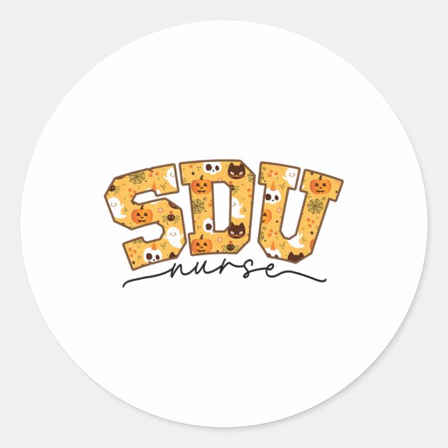 Adesivo Enfermeiro Halloween Sdu Rn Cai Zangada (Frente)