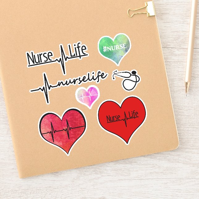 Adesivo Enfermeiro Life - Collection Sticker Pack (Notebook)