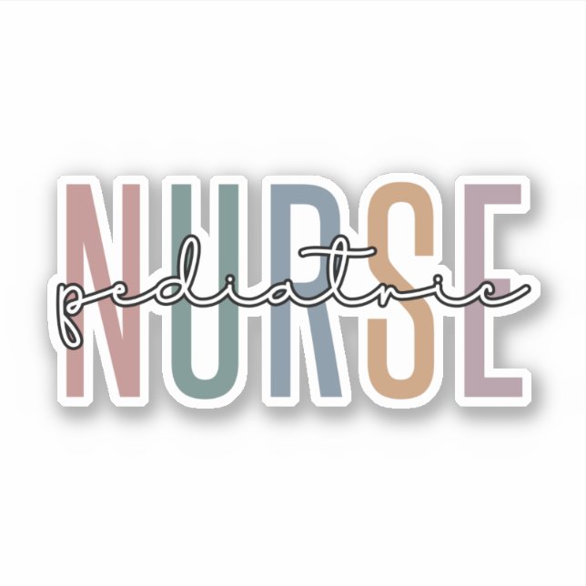 Adesivo Enfermeiro Pediátrico | Enfermeiro PICU Enfermeiro (Frente)