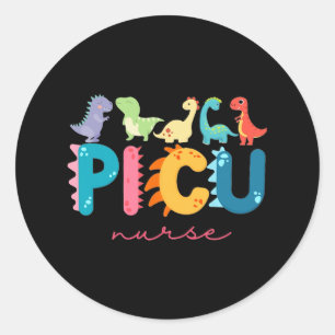 Adesivo Enfermeiro Pediátrico Picu Dinossauros Picu Enferm