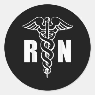 Adesivo Enfermeiro Rn Caduceus Símbolo Médico Enfermeiro (