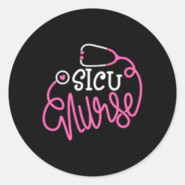 Adesivo Enfermeiro Sicu Enfermeiro Cirúrgico Intensivo Enf (Frente)