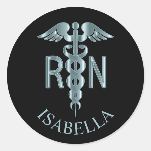 Adesivo Enfermeiro Teal RN (Frente)