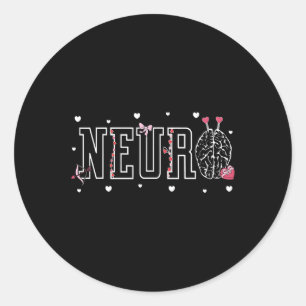Adesivo Enfermeiros Neuro Cérebro Candy Coração Neurociênc