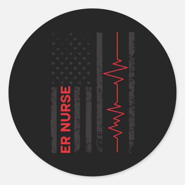 Adesivo Enfermeiros Norte-Americanos Sinalizam Emergência  (Frente)