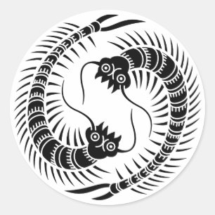 Adesivo Enfrentando o círculo dos centípedes