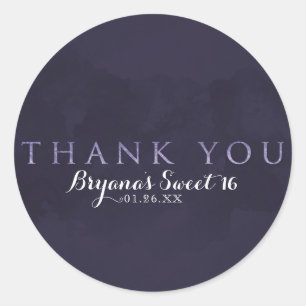 Adesivo Enfumaçado Plum Cinza Chic Glam Modern OBRIGADO