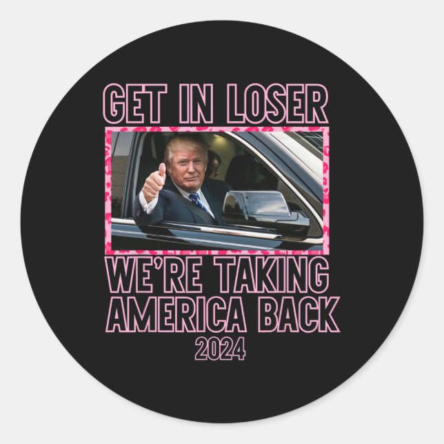 Adesivo Engana-te Estamos a levar a América de volta Engra (Frente)