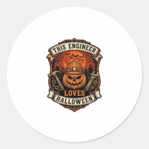 Adesivo Engenheiro Ama Abóbora de Halloween Capacete Marte
