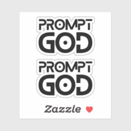 Adesivo Engenheiro de Prompt Deus do Prompt IA Tech Mestre