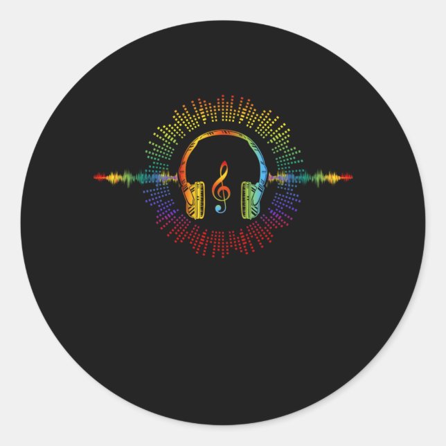 Adesivo Engenheiro de som Áudio Wave Áudio Engenheiro Músi (Frente)