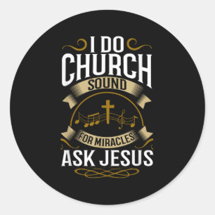 Adesivo Engenheiro de Som de Igreja O Sistema Música Crist