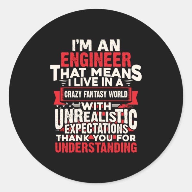 Adesivo Engenheiro Eu Sou Um Engenheiro (Frente)